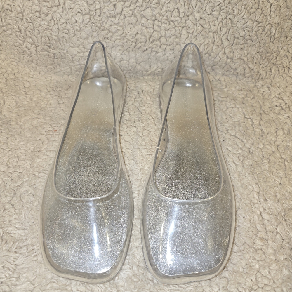 Size 11 New W/o Box Jeffrey Campbell Balanced Clear Women's Flats